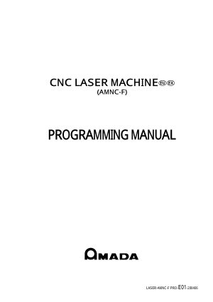 amada cnc laser machine program manual|Amada CNC Laser Machine AMNC.